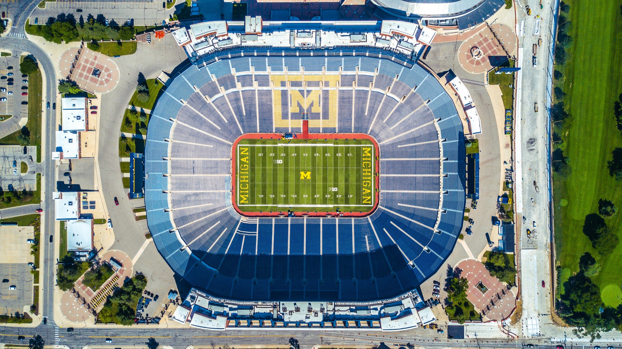 Michigan Stadium seen from above